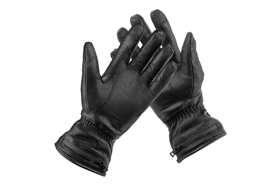 Gants chauffants cuir intégral – Single Heating