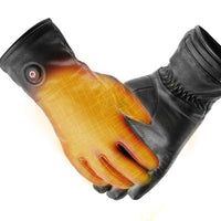 Gants chauffants cuir intégral – Single Heating