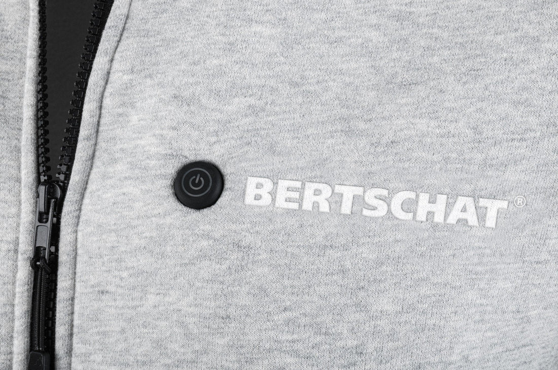 BERTSCHAT® BERTSCHAT® - Gilet chauffé / Sweat à capuche chauffant / Pull  chauffant - Gris